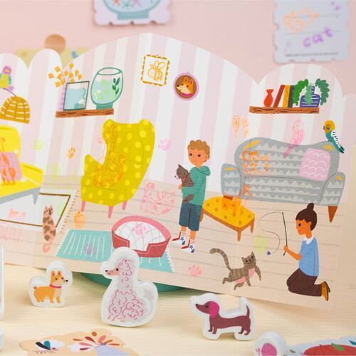 スタンプ・アート　かわいいペット