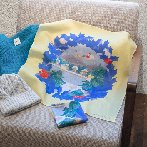 クリスマスハンカチ