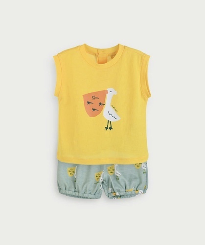 【SOFT&amp;】【セットアップ】ペリカンノースリーブTシャツ＆パンツ