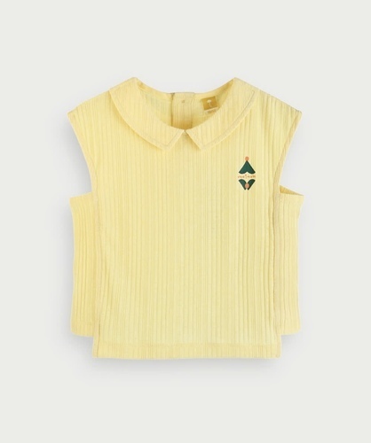 【SOFT&amp;】マリン襟付きノースリーブTシャツ